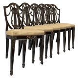 6 Chaises Hepplewhite (anglais vers 1780)