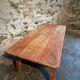 Old French rustic coffee table in cherry wood.