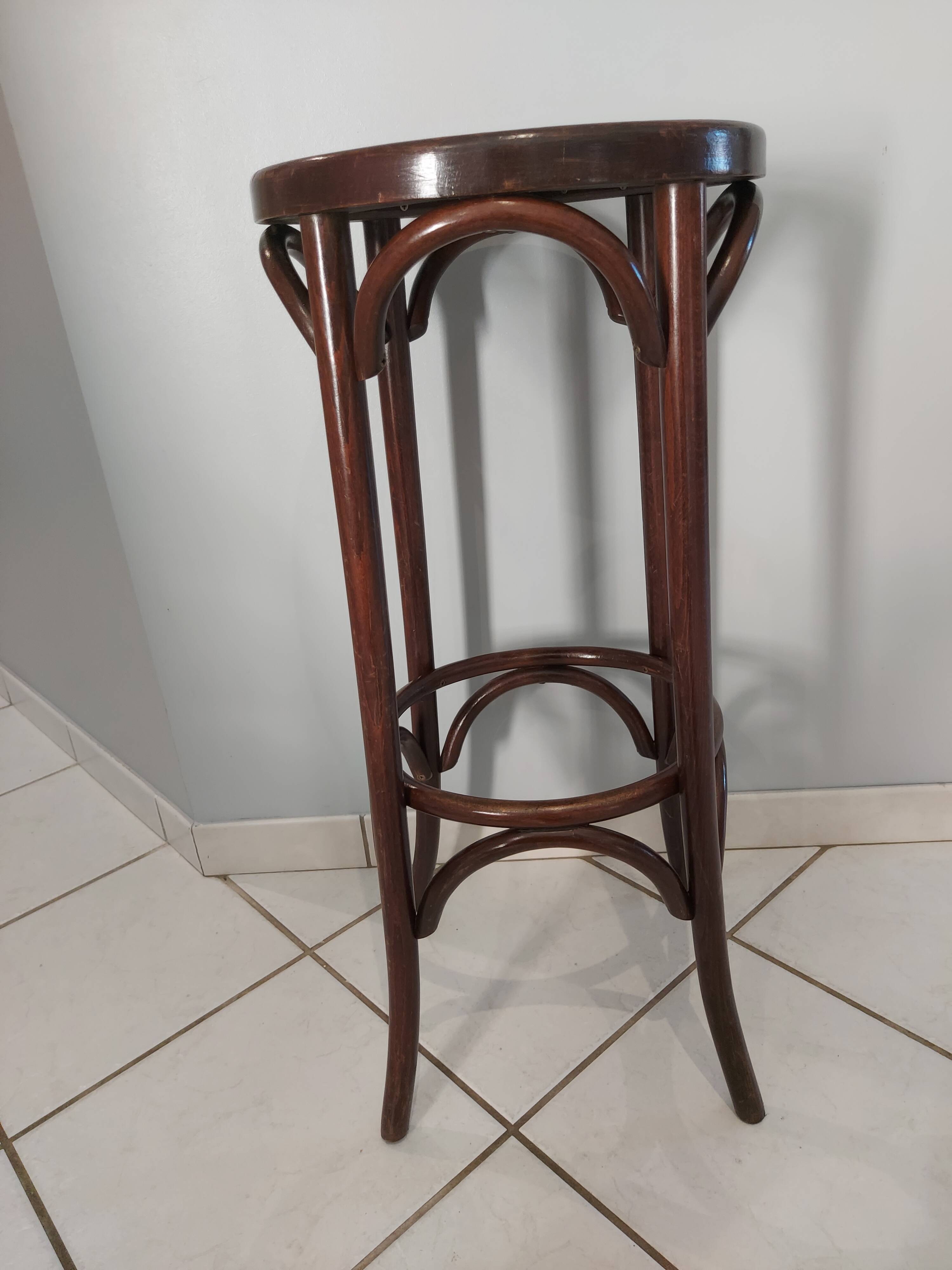Lot 3 stools of bistrot bar vintage 1960s