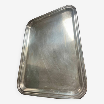Silver metal tray