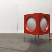 Cube Floor Lamp T-267 Swiss Space Age by Carl Moor for BAG Turgi, 1960s
