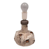 Danish ceramic table lamp from Samsø ceramics 1970-80s