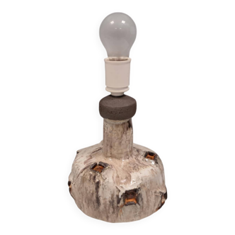 Danish ceramic table lamp from Samsø ceramics 1970-80s