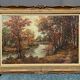 M. van Eys “River landscape”. Oil on canvas.