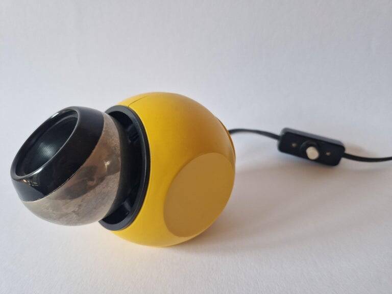Rare Midcentury Table Magnetic Halogen Lamp AKA, Space Age, Germany, 1970s