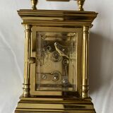 Polished brass travel clock 1839