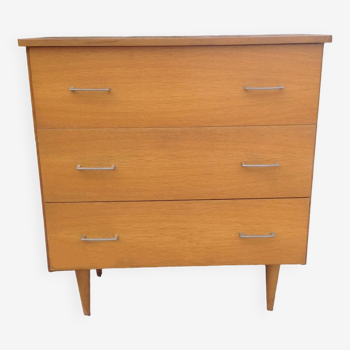 Vintage chest of drawers with spindle legs