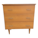 Vintage chest of drawers with spindle legs