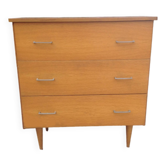 Vintage chest of drawers with spindle legs