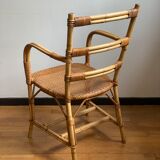 Rattan armchair