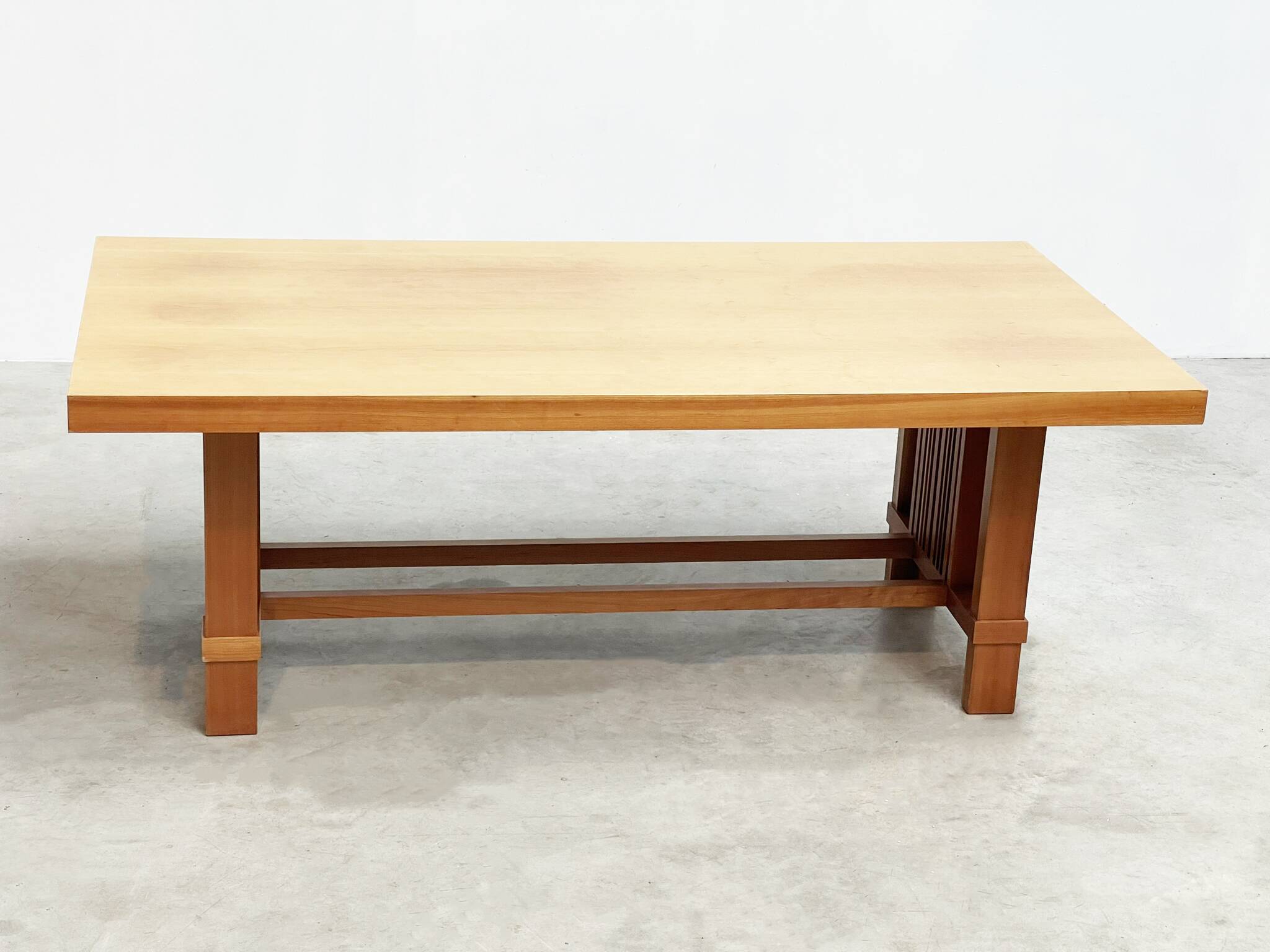 Frank Lloyd Wright “608 Taliesin” Dining Table signed Cassina, 1986