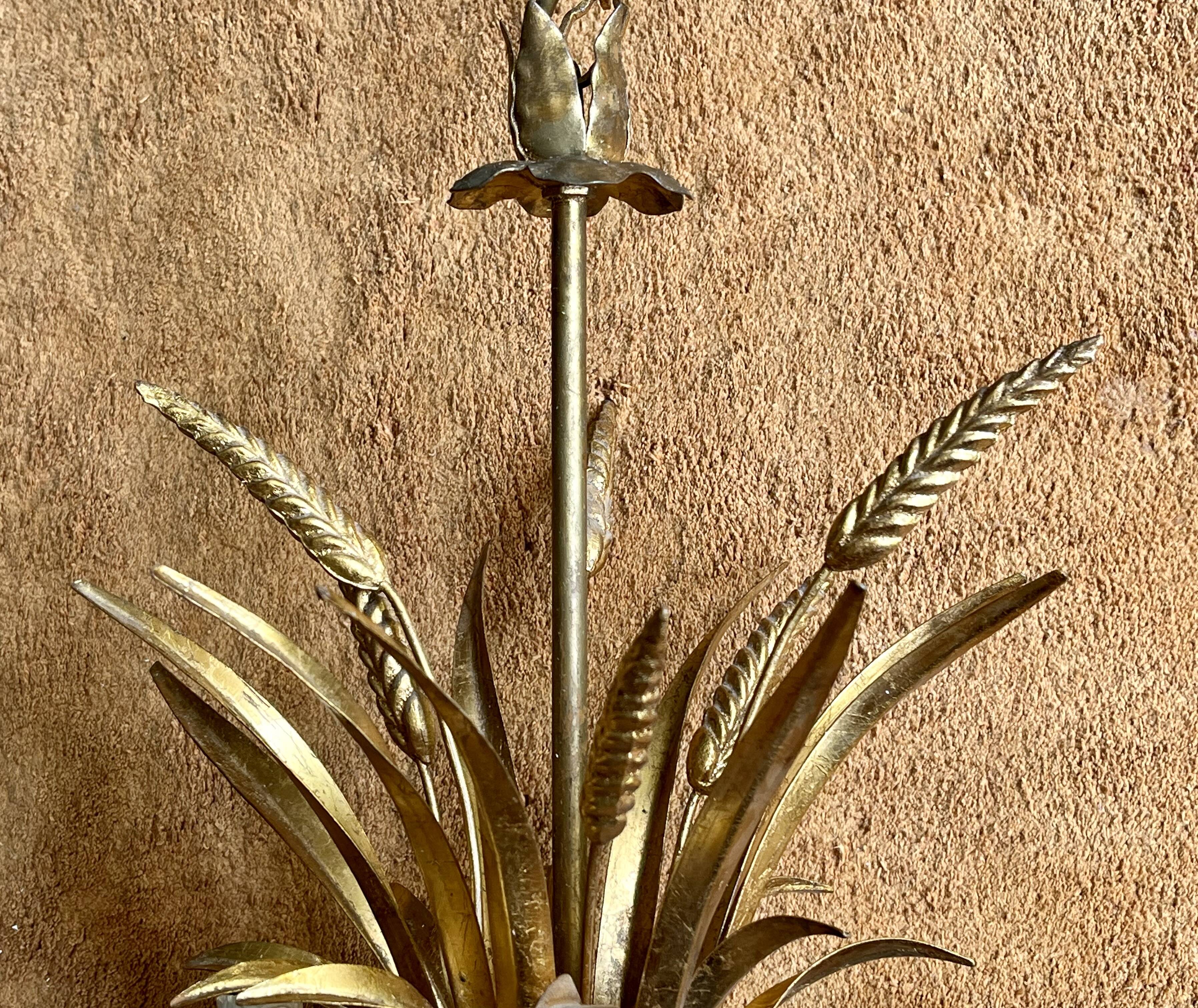 Lustre épis de blé style Hans Kögl - Hollywood Regency, années 70