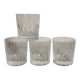 Quatre verres gobelets à whisky en cristal d'Arques vintages