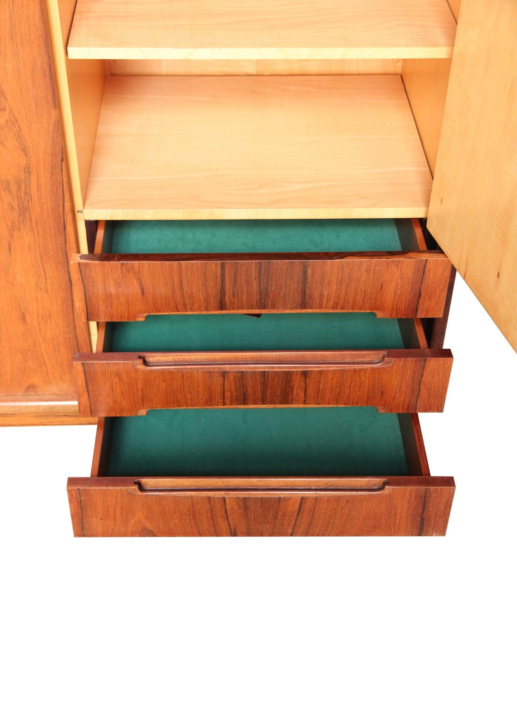 Vintage Scandinavian wardrobe in rosewood, 1950s/60s.