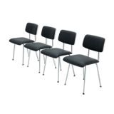 Set of 4 dining chairs Gispen 1263 by AR Cordemeijer 1960