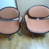 Pair of tulip swivel armchairs by Pierre Paulin for Artifort