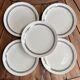 5 vintage Gien dessert plates, model 4607