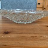 Very beautiful fruit bowl 33cm in chiseled crystal glass Old Vintage Decoration