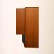 Buffet scandinave en teck avec détails noirs