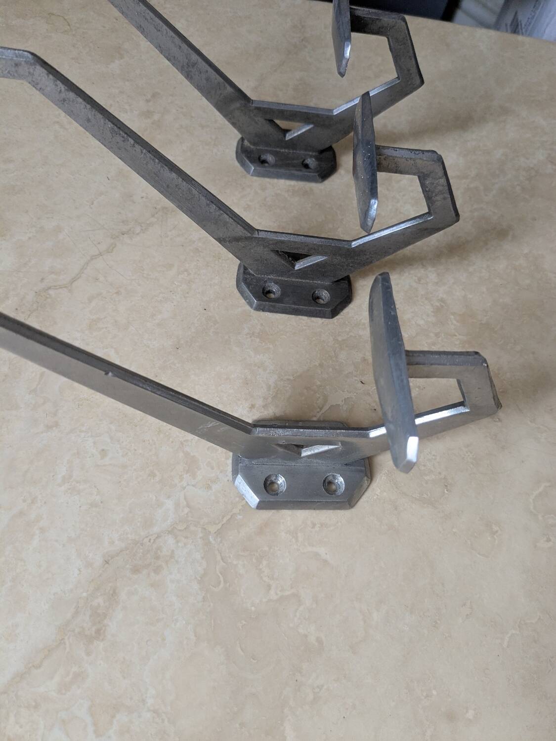 3 patères Art déco