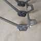 Three art deco coat hooks
