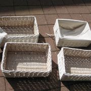 set of 4 large wicker baskets
