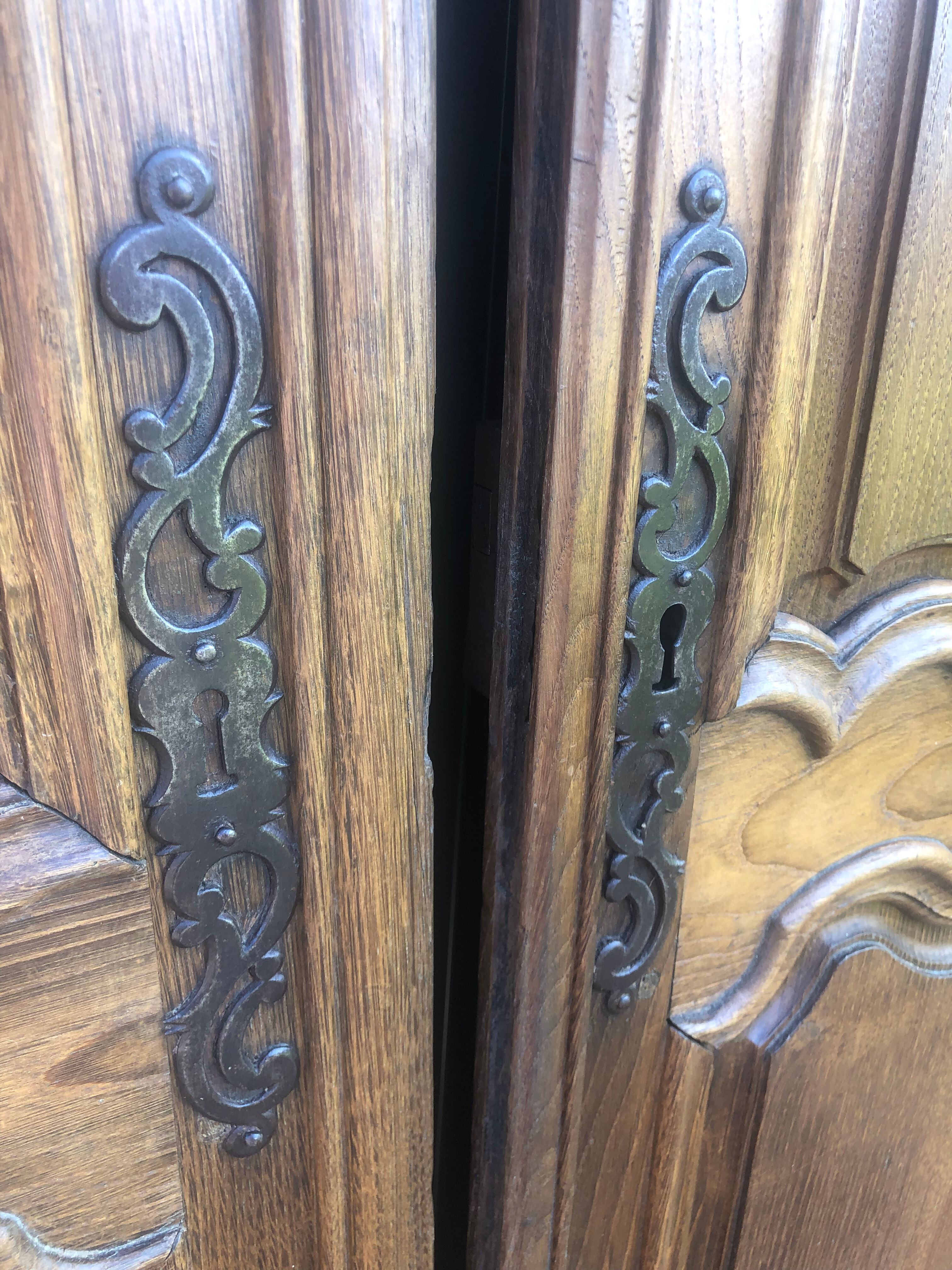 Antique oak doors