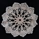 Napperon au crochet vintage coton rond