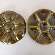 10 earthenware oyster plates from Gien