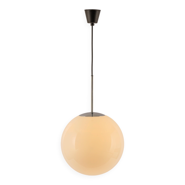 Suspension boule opale par Peill Putzler, Allemagne, années 1970