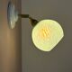 Vintage glass globe wall light in blue from Clichy.