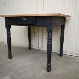 Vintage wooden farmhouse table