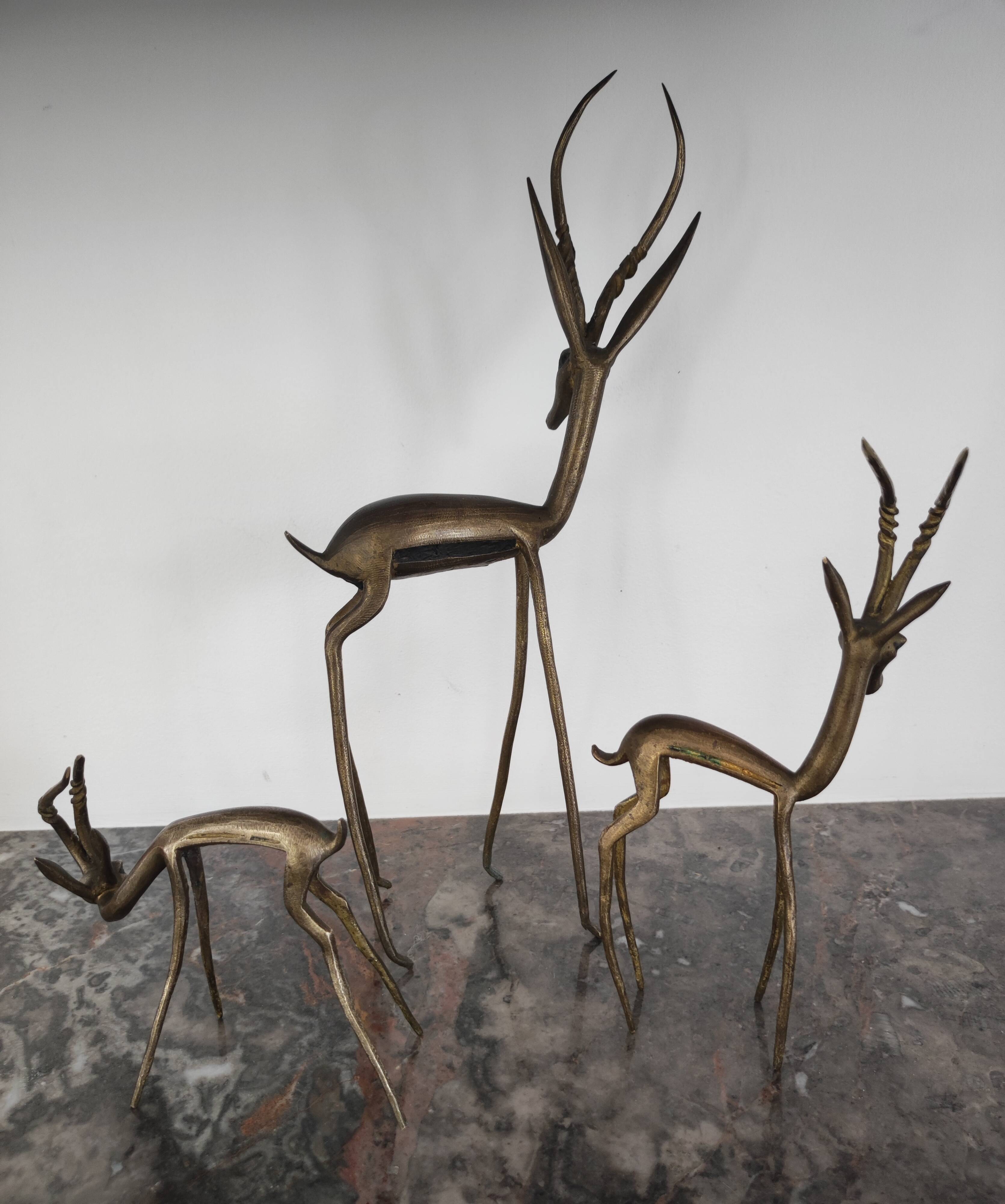 Brass antelopes