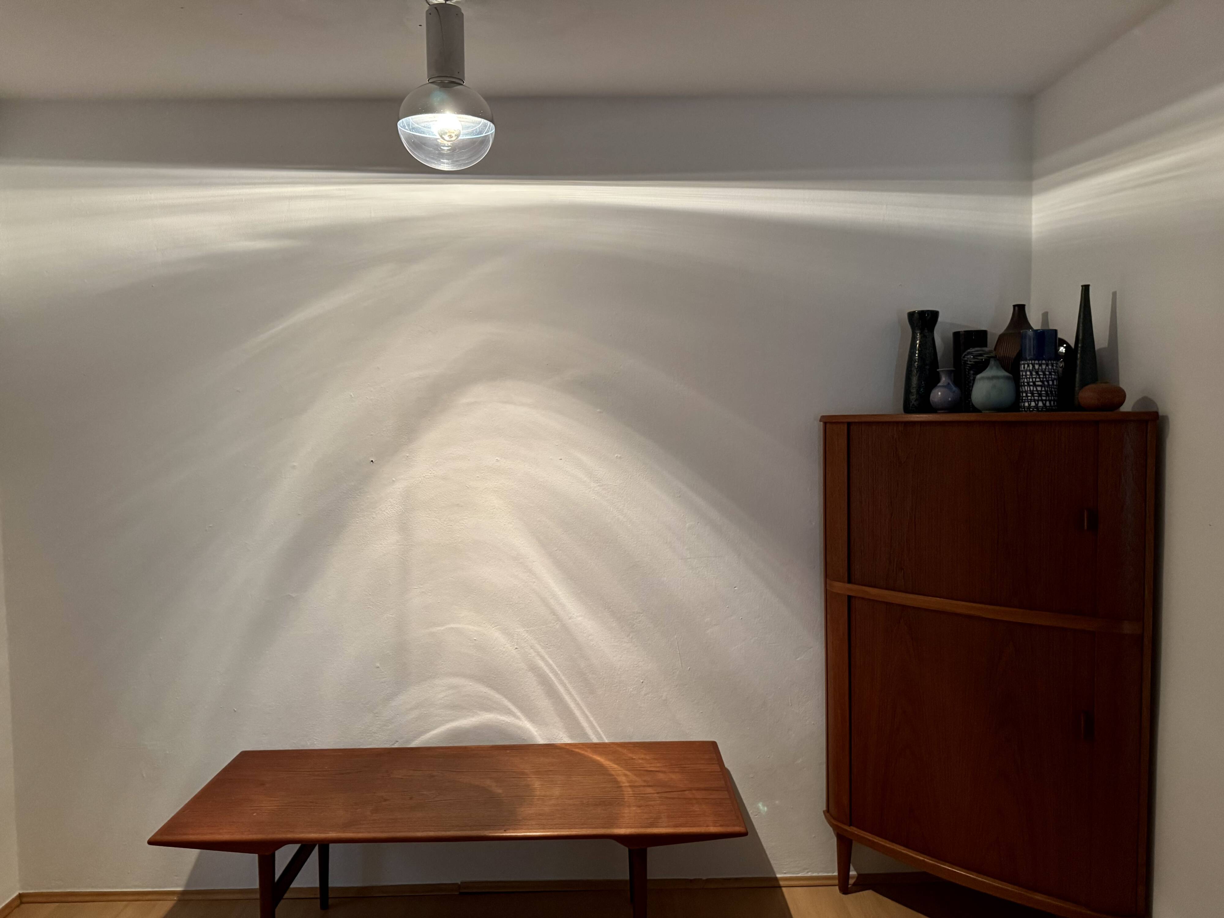 Set of 2 Large 1970s Modernist Flush Lamps by Motoko Ishii for Staff