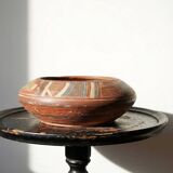 Vintage pre-Columbian style handcrafted ceramic decorative bowl