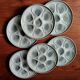 6 oyster plates moulin des loups france earthenware
