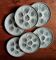 6 oyster plates moulin des loups france earthenware