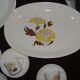 Sovirel vintage dinnerware set with yellow and brown daisy decor 21 pieces