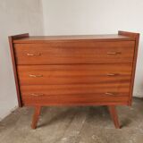 Vintage compass foot chest of drawers