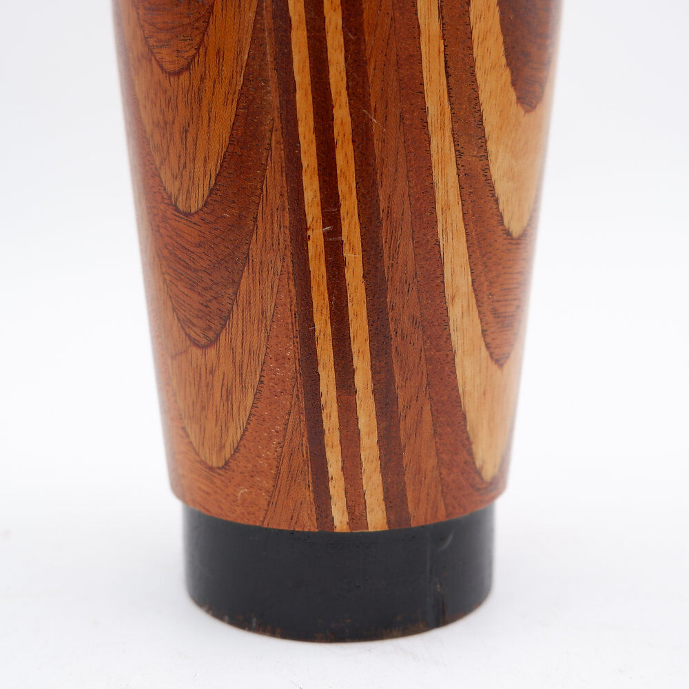 Mid-century Scandinavian wooden vase - 1960s - H:36cm