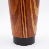 Mid-century Scandinavian wooden vase - 1960s - H:36cm