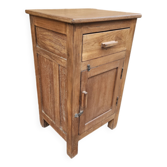 Old Burmese teak bedside table