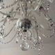 Old bohemian crystal chandelier for Deknudt