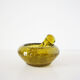 Green bubble glass ashtray 1960