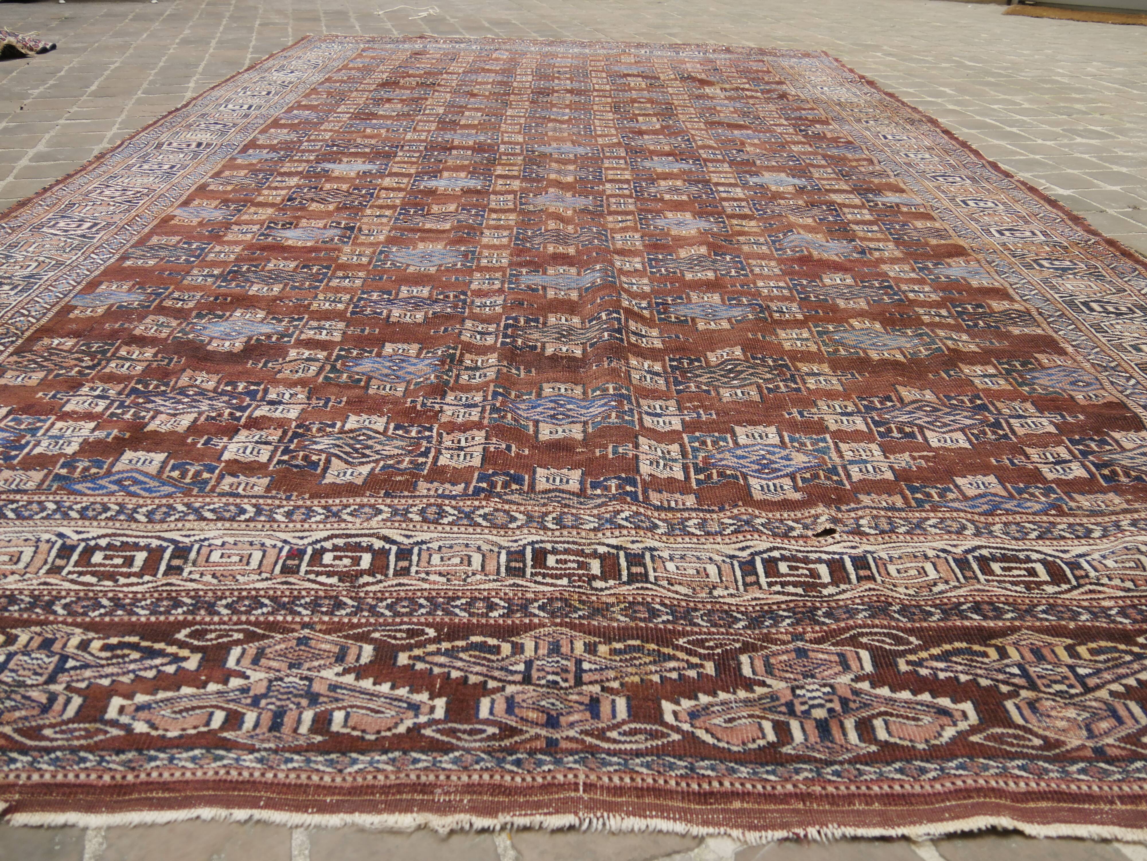 yamouth handmade old oriental rug 395 x 226 cm
