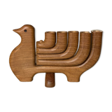 Wooden candle holder Colombe