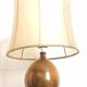 1970s Terracotta Ceramic Lamp, Height 69 cm