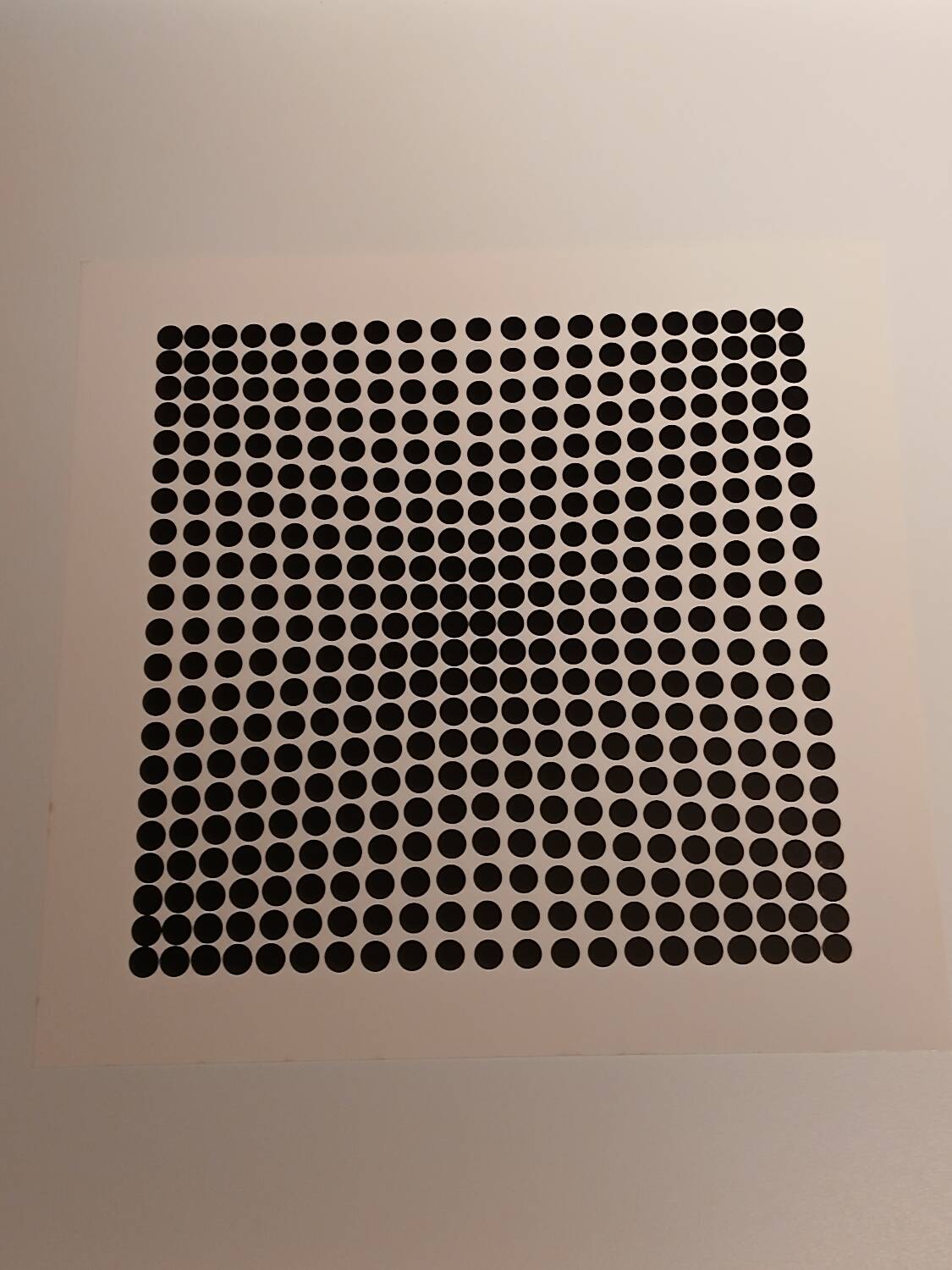 Vasarely silkscreen print - "Deep Kinetics" - 3D Illusion & Black and White