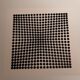 Sérigraphie Vasarely - "Cinétique Profonde" - Illusion 3D & Noir et Bl
