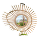 Rattan sun mirror 70'